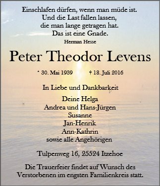Peter Theodor Levens