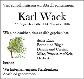 Karl Wack