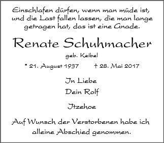Renate Schuhmacher