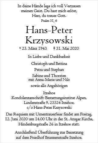 Hans-Peter Krzysowski