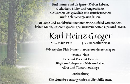 Karl Heinz Greger