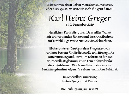 Karl Heinz Greger