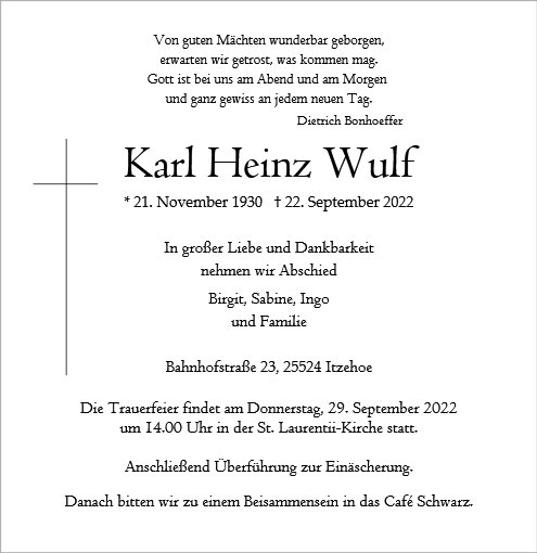 Karl Heinz Wulf
