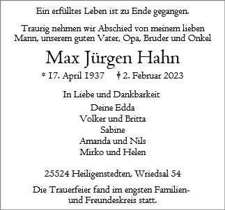 Max Jürgen Hahn