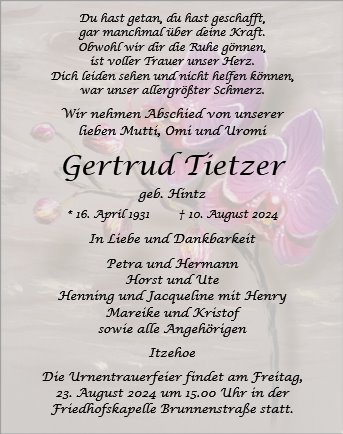 Gertrud Tietzer