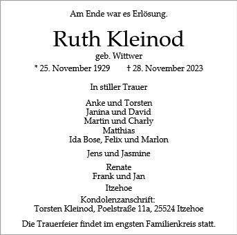 Ruth Kleinod