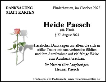 Heide Paesch