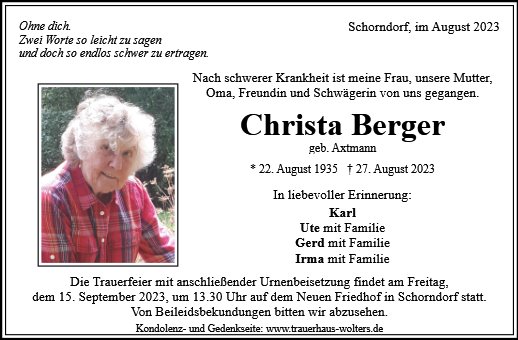 Christa Berger
