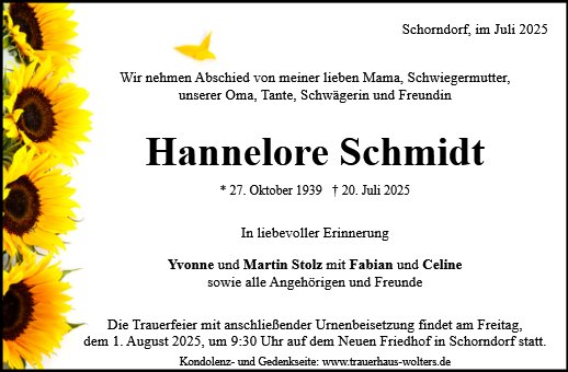 Hannelore Schmidt