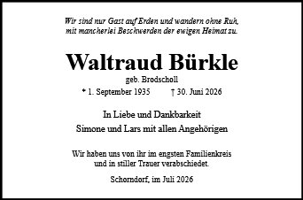 Waltraud Bürkle