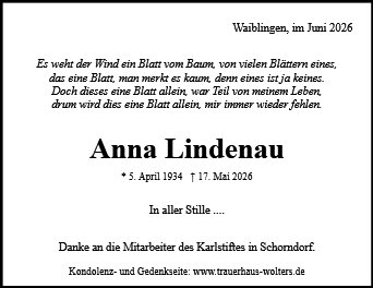 Anna Lindenau