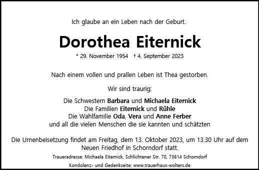 Dorothea Eiternick