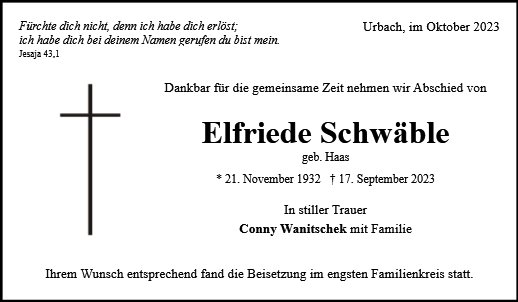 Elfriede Schwäble