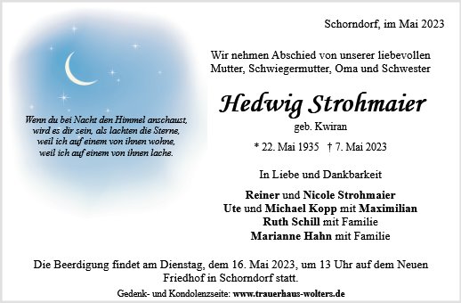 Hedwig Strohmaier