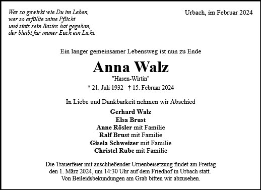 Anna Walz