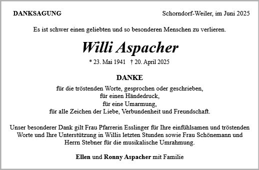 Willi Aspacher