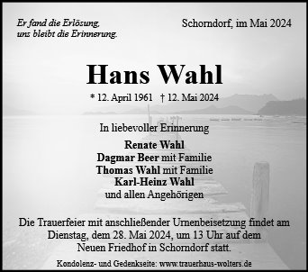 Hans Wahl