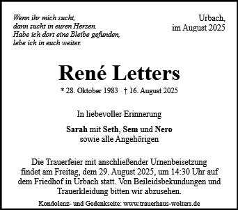 Rene Letters