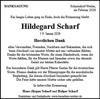 Hildegard Scharf