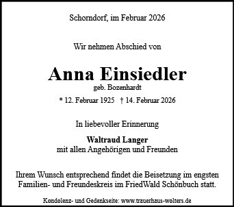 Anna Einsiedler