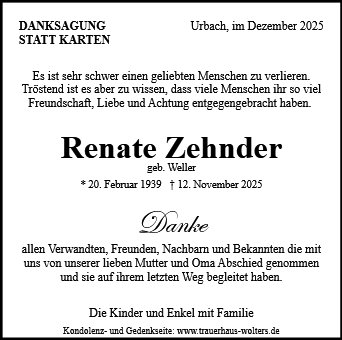 Renate Zehnder