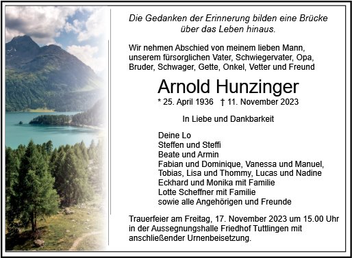Arnold Hunzinger