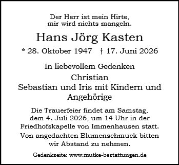 Hans Jörg Kasten