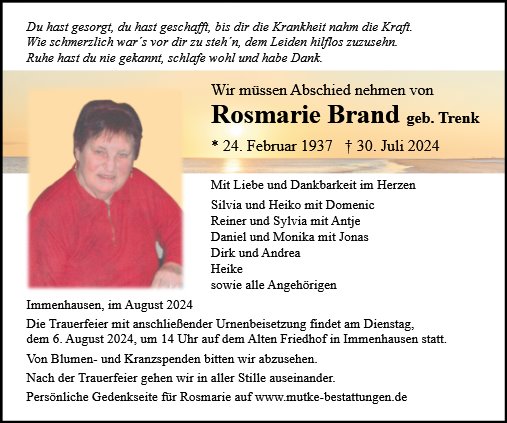 Rosmarie Brand