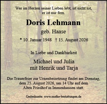 Doris Lehmann