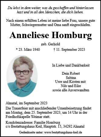 Anneliese Homburg