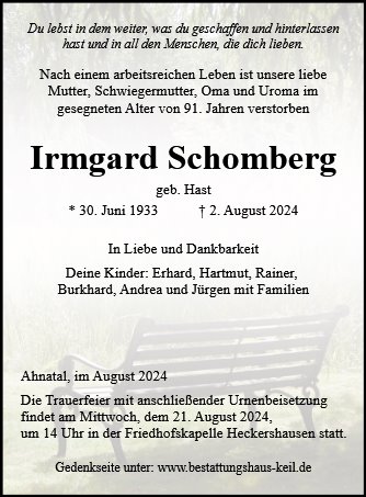 Irmgard Schomberg