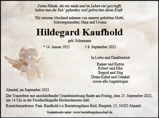 Hildegard Kaufhold