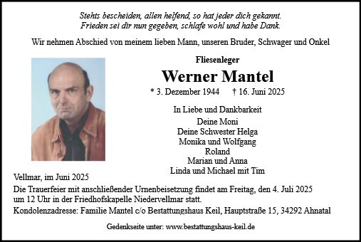 Werner Mantel