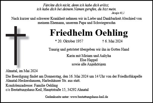 Friedhelm Oehling