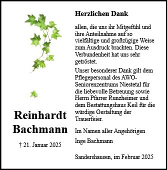 Reinhardt Bachmann