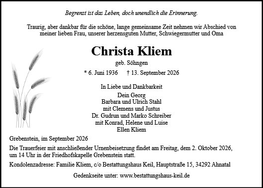 Christa Kliem