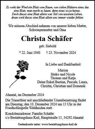 Christa Schäfer 