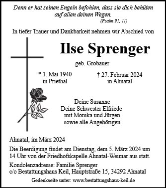 Ilse Sprenger