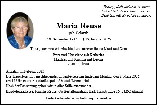 Maria Reuse