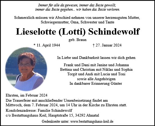 Lieselotte Schindewolf