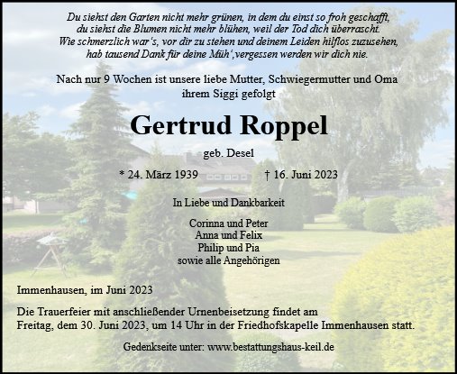 Gertrud Roppel