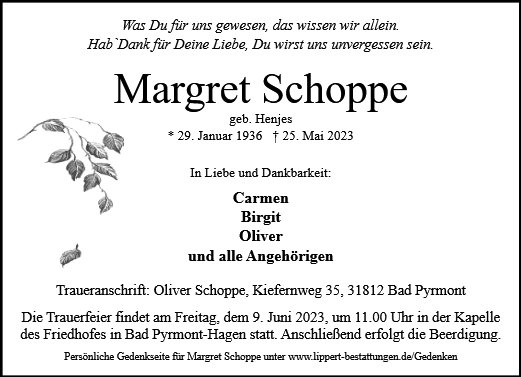 Margret Schoppe