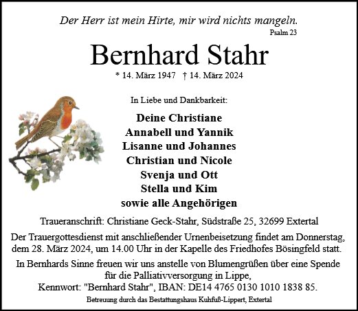Bernhard Stahr