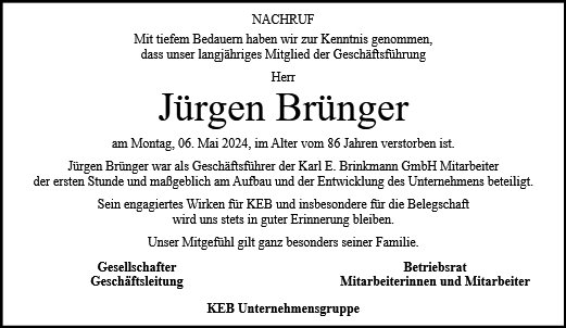 Jürgen Brünger