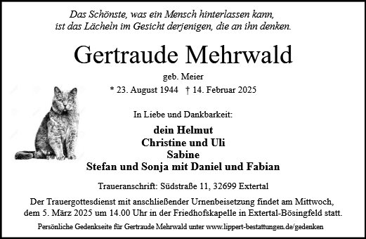 Gertraude Mehrwald