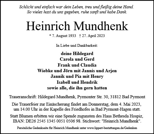Heinrich Mundhenk