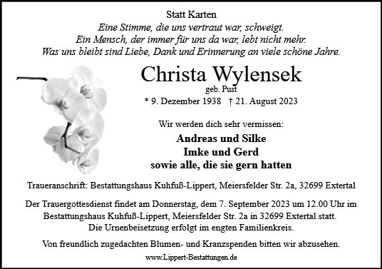 Christa Wylensek