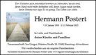 Traueranzeige von Postert, Hermann