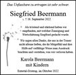 Traueranzeige von Beermann, Siegfried