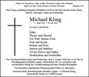 Traueranzeige von Kling, Michael